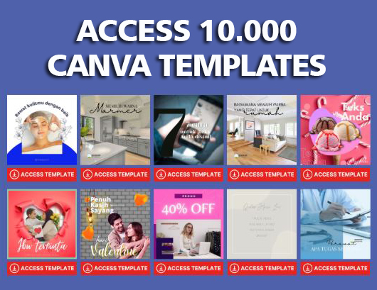 10,000+ Ultimate Canva Templates Mega Bundle